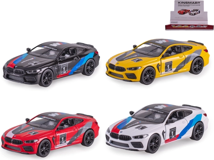Metalni model automobila BMW M8 Competition Coupé 1:38 s pull-back pogonom