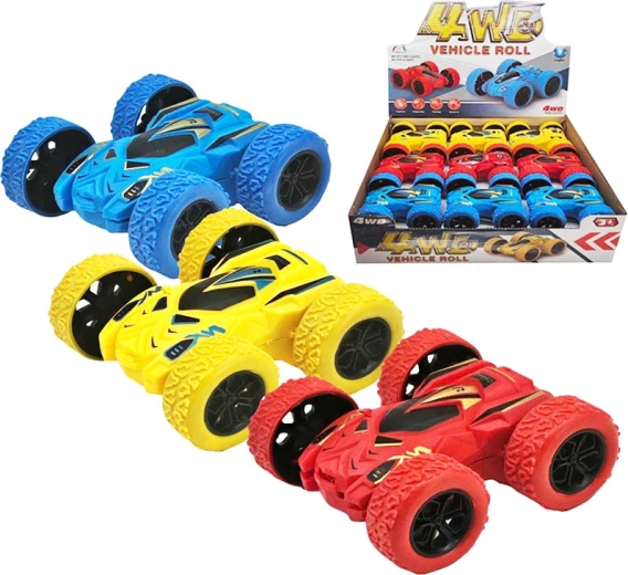 Voiture colorée à inertie avec rotation à 180°