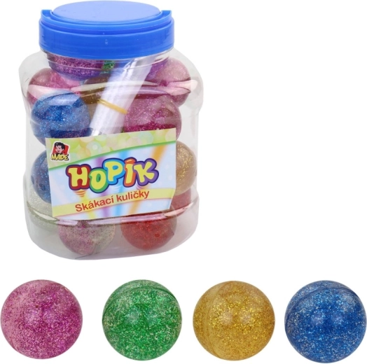 Pallina rimbalzante scintillante 45 mm