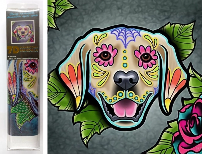 7D Diamond Painting Labrador 30 × 30 cm