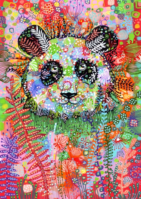 Enjoy puzzle panda mystérieuse 1500 pièces