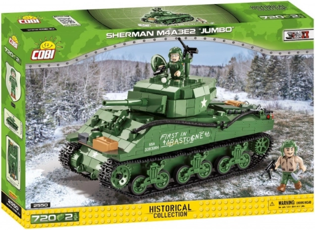 Jeu de construction tank COBI Sherman M4A3E2 Jumbo Cobra King (720 pièces)