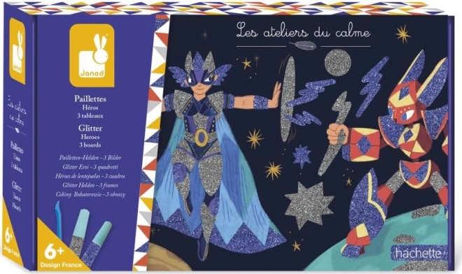 Janod Kleurig zand met glitter Helden