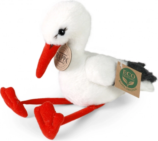 Cigogne en peluche 15 cm ÉCO-RESPONSABLE