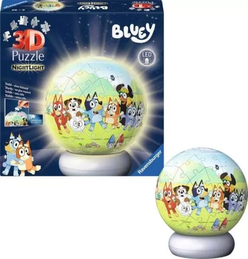 Puzzle 3D luminoso BLUEY edizione notturna 72 pezzi