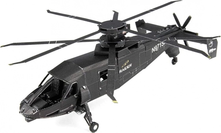3D metalen puzzel helikopter S-97 RAIDER – bouwpakket METAL EARTH