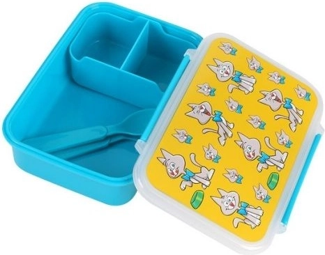Lunchbox per bambini Gattina con posate