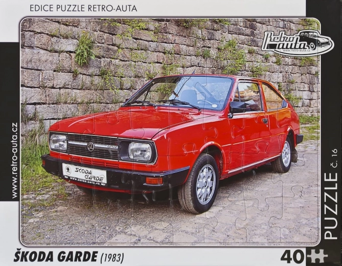 Puzzel RETRO-AUTO’S Škoda Garde 40 stukjes