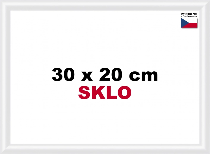 Plastični okvir 30x20 cm bel