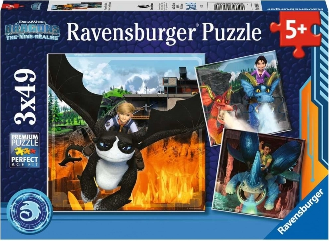 Sestavljanka Kako izuriti zmaja: Devet kraljestev od Ravensburgerja