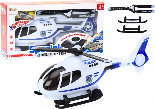 Policijski reševalni helikopter s svetlobnimi in zvočnimi učinki