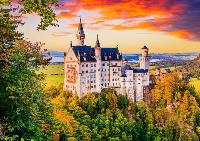 Puzzel Kasteel Neuschwanstein Herfst Duitsland 1000 Stukjes