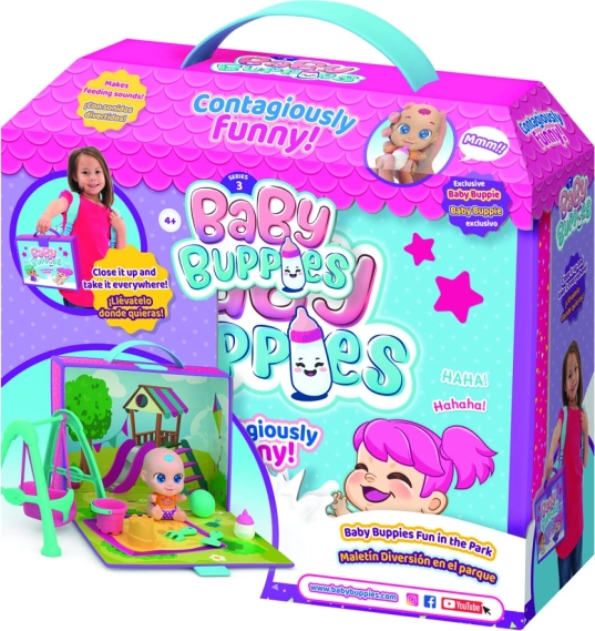 Baby Buppies baby playset with suitcase