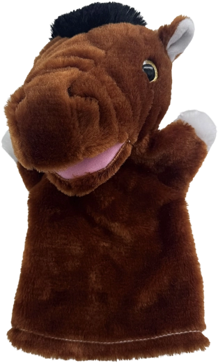 Marionnette lapin en peluche 26 cm