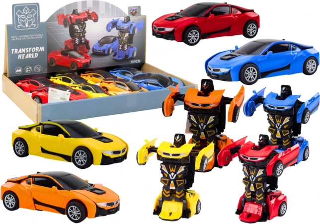 auto-robot 2v1 variable robot in 4 colors