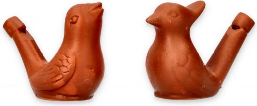 Set de sifflets d'oiseaux en céramique