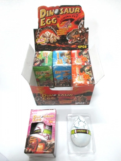 Egg with Growing Dinosaur 12x8 cm