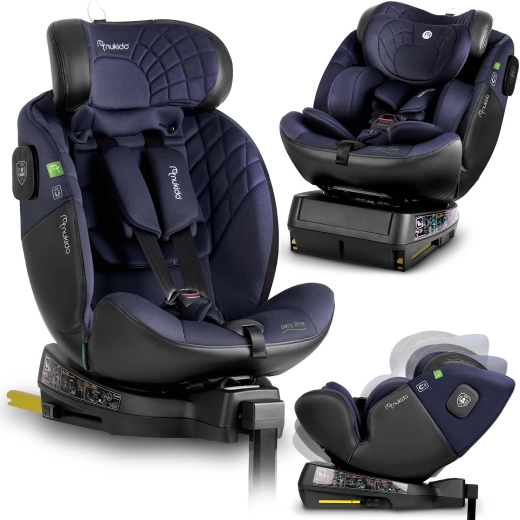 Siège auto pour enfant Nukido Aero Line 40–150 cm i-Size, pivotant, ISOFIX