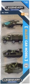 Military metal toy car set