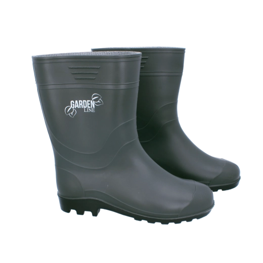 Herre EVA gummistøvler med filtindlæg, olivengrøn, str. 43