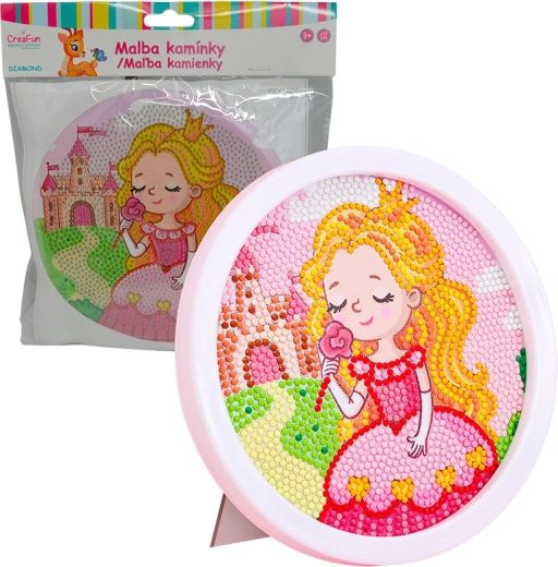Diamond Painting with Frame – Cartoon Princess 17 cm