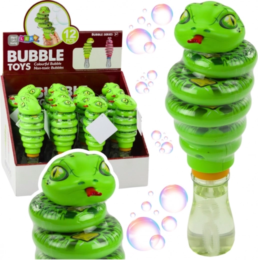 Children's Toy - Bubble Blower Snake 2-in-1 Green