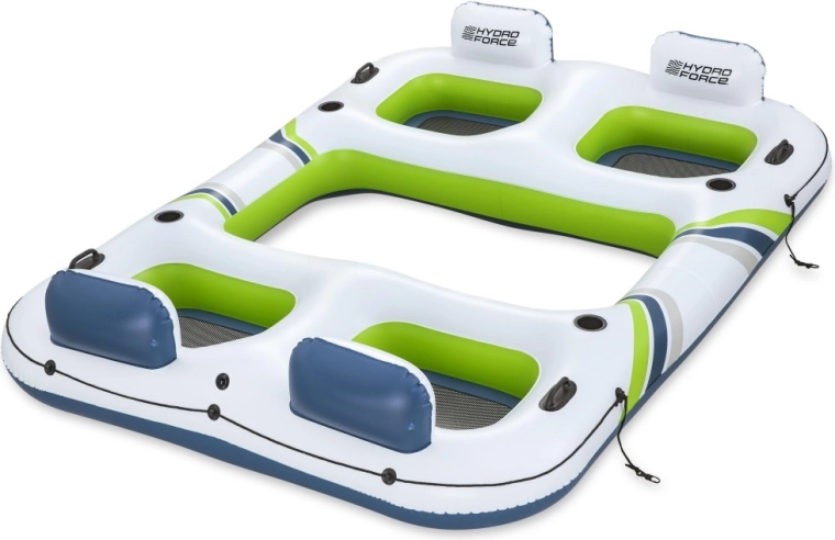 Opblaasbaar eiland voor 4 personen HYDRO‑FORCE 291 × 202 × 51 cm