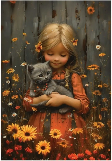 Puzzel Schattig Meisje XL 260 Stukken Anatolian