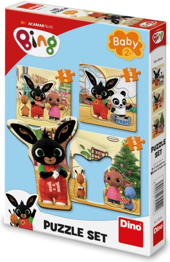 Baby Puzzle Bing and Friends 3-in-1 (3, 4, 5 pieces)