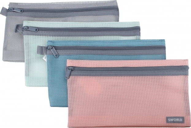 Folder with Zipper Multicolored 23x13 cm