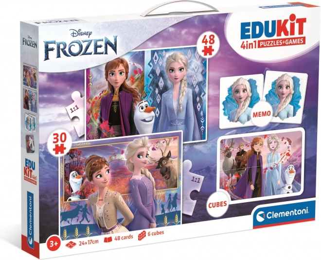 Set di giochi Frozen 4in1 CLEMENTONI