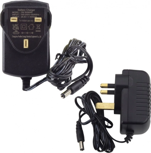 Charger 28.8 V 500 mA with UK plug