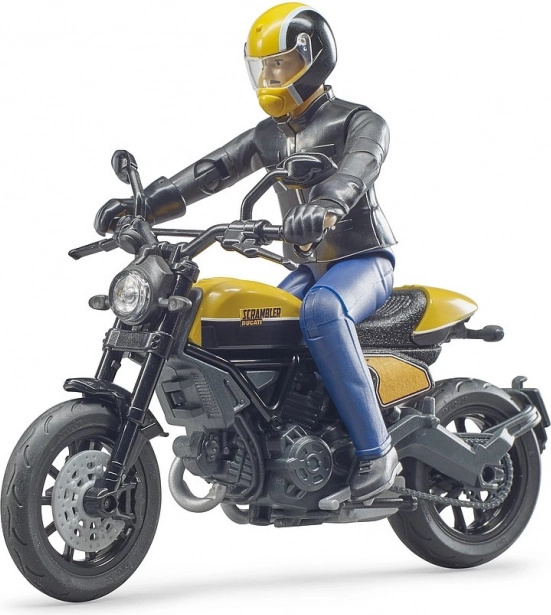Bruder bworld motocikel Scrambler DUCATI Cafe Racer z voznikom 1:16