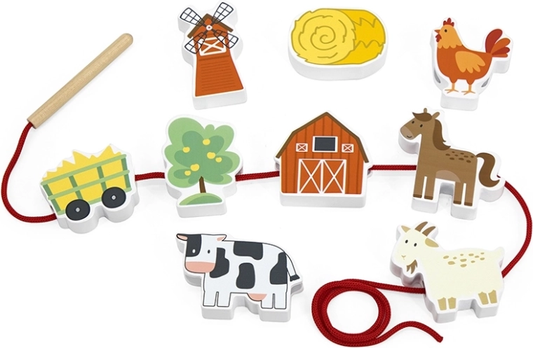 Fattoria in legno con cordicella