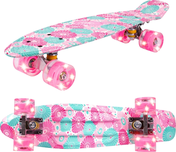 Pennyboard con ruote LED Flowers