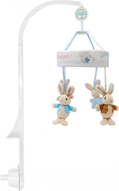 Giostrina musicale con coniglietti di Beatrix Potter per culla