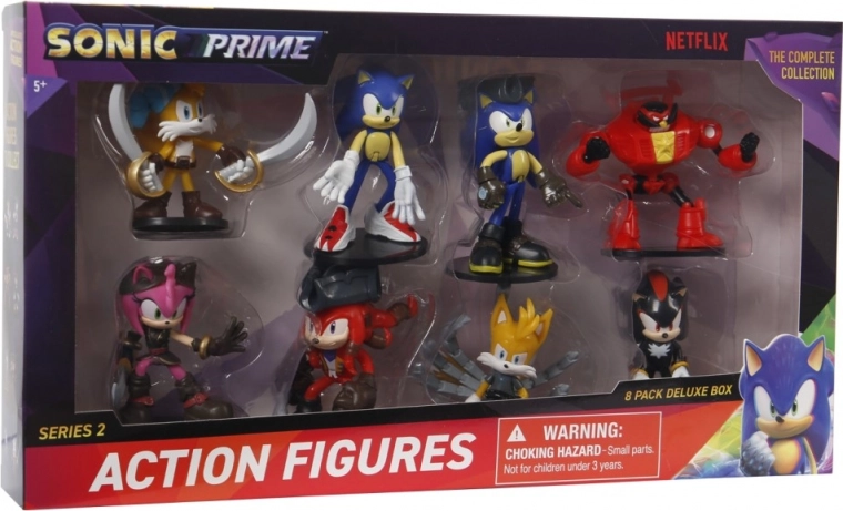 Sonic action figure - 8 pezzi Deluxe box