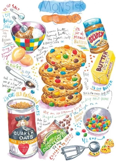 Puzzel reuzenkoekjes 1000 stukjes