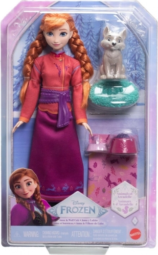 DISNEY FROZEN Anna Doll with Wolf Pup and Accessories