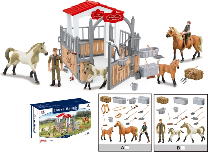 Farm Animals – Small Riding Track with Accessories (2 types)