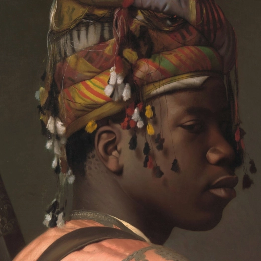 Kvadratne sestavljanke CURIOSI Q Art: črni bašibozuk, 66 koščkov