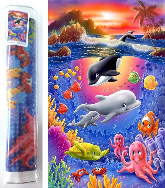 Diamond Painting Underwater World 80 × 40 cm