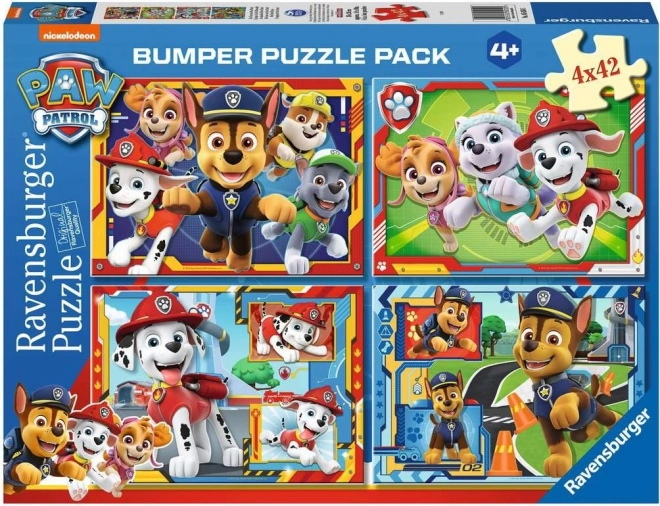 Puzzel Paw Patrol 4x42 stukjes van Ravensburger
