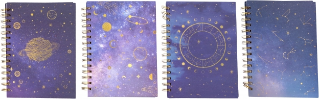 Quaderno a righe con spirale 15 × 21 cm Zodiac, 100 pagine