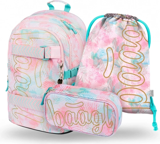 BAAGL 3 SET Skate Sunset: rugzak, etui, gymzak