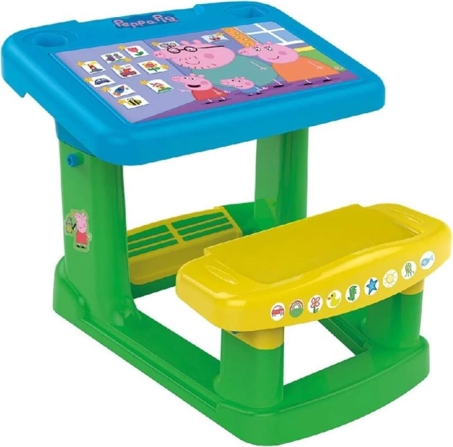 Kids My First School Desk with Peppa Pig Theme