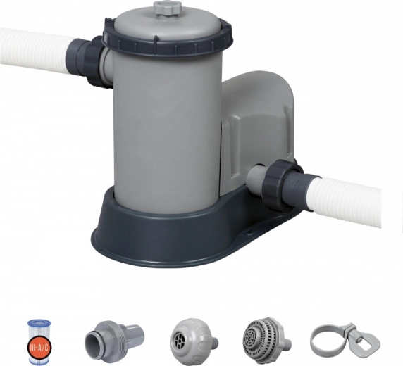Pompe de filtration pour piscine BESTWAY 5678 l/h + filtre de rechange III