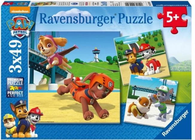 Ravensburger sestavljanka Tačke na patrulji 3×49 kosov