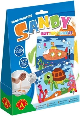 Sand Painting with Glitter ALEXANDER – creative set for children