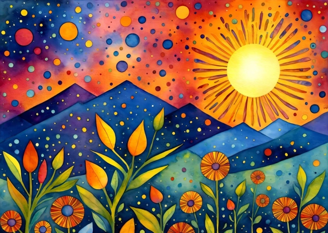 Puzzle Rain at Sunset 1000 Pieces